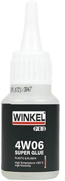 20g WINKEL 4W06 GUMMI und PLASTIC Sekundenkleber - Sofortklebstoff Kunststoffe und Elastomere niedrige Viskosität