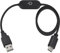 Duttek Câble d'extension USB vers USB C de 1 m, USB mâle vers commutateur de type C, cordon d'alimentation avec variateur tactile, prend en charge la charge d'alimentation (noir)