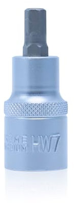CCLIFE Douille Hexagonale de 1/2 7 mm CR-V Acier S2 Pour Clé à Douille 1 PCS HW7