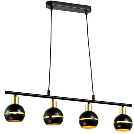 LQWELL® Pendellampe Modern Hängelampe, Retro Hängeleuchte Pendelleuchte, E14 Kronleuchter Mehrere Flammig für Wohnzimmer Schlafzimmer Esszimmer Cafés Studio Bar Geschäft