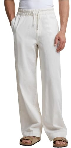 Urban Classics Herren Loose Cotton Linen Pants