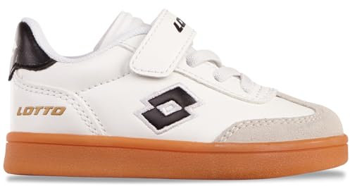 Lotto Jungen Unisex Kinder VINTAL M Sneaker, White/Black, 27 EU