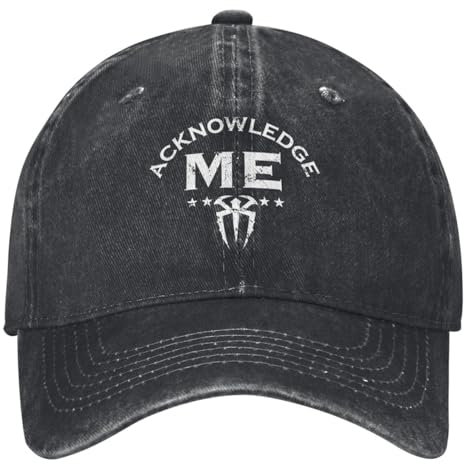 Roman Reigns Acknowledge Me Logo Baseball Cap Outfits für Unisex Daily Wear Trucker Hut Verstellbare Passform
