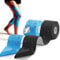 QaZanteiar Kinesiology Tape Precut (2 Rolls Pack,) Waterproof & Elastic Sports Tape for Athletes Physio Elastic Tape Pain Relief Adhesive for Muscles Shin Splints Ankle Knee & Shoulder 5m(Blue,Black)