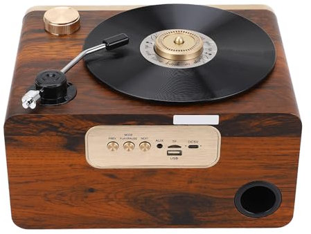 Altoparlante Bluetooth retrò in Legno, Altoparlante Portatile Vintage Subwoofer HIFI Altoparlante Audio Domestico con Luce Ambientale Calda per Casa, Ufficio, Festa