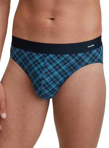 CALIDA Cotton Code Design Slip Herren, Unterhose, elastisch, weicher Elastikbund, ohne Eingriff Nordic 56