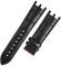 GNUFOPI Uhrenarmband Mit Doppelter Kerbe, 22 Mm, Kompatibel Mit Versace V-RACECHRONO Lederuhrenarmband GTM-Zubehör(Black no Buckle)