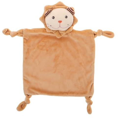 CATIEBYE Kuscheldecke Löwe Babys Beruhigungshandtuch 20cm Weiches Baumwoll Material Vielseitiges Einschlaf Und Spielzeug Für Neugeborene Und Kleinkinder
