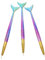 CRILSTYLEO Ensemble De 3 Pinceaux À En Forme De Queue De Poisson Graduée Pour Nail Art
