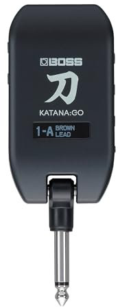 BOSS KATANA:GO Personal Guitar & Bass Headphone Amplifier | Ready-to-Play Sounds from Stage Class Katana Amps | Advanced Space Technology | Edit Tones & Stream