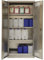 eurokraft | pro | Umweltschrank | Edelstahl | HxBxT 1950 x 950 x 420 mm | mit 3 Fachböden und Wannenboden