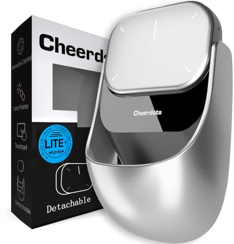 Cheerdots 2 souris Bluetooth avec pavé tactile d'enregistrement, mode présentation, design magnétique amovible, contrôle intelligent du logiciel, portable pour les réunions et le travail
