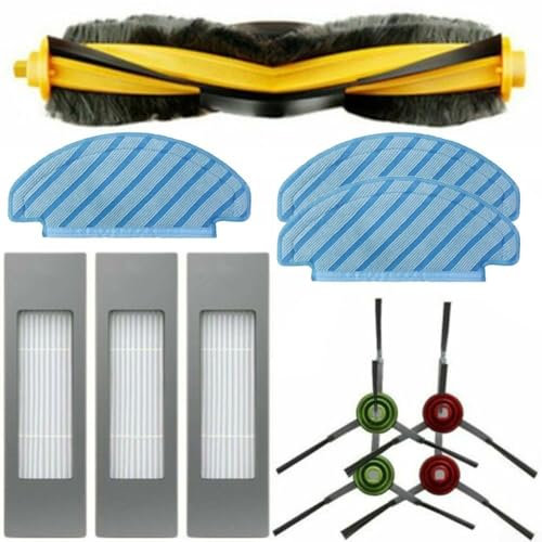 ZiStarlilife Kit d'accessoires de rechange pour aspirateur ECOVACS pour Deebot, compatible avec OZMO N8 N8 + pour T9 T8 T8+ N8 Pro N8 Pro + T8 Robot Aspirateur Pièces Brosse principale (1)