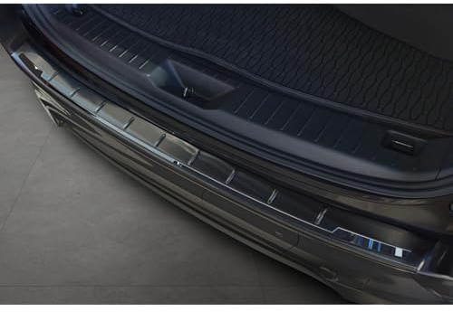 Avisa Edelstahl Heckstoßstangenschutz Shadow Premium passgenau | kompatibel mit Mazda CX-60 (KH_) 2022- - Schwarz / Hochglanzschwarz