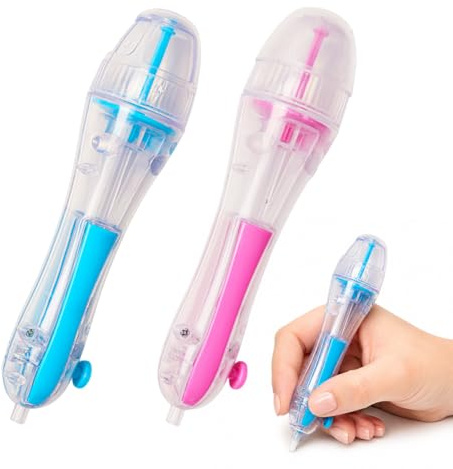 AJNZAU Bügelperlen Stift Set 2Er Für 2,6 Mm Bügelperlen, Perlenstift Für Schnelles Aufnehmen & Präzises Platzieren, Reduziert Handermüdung, Bastelzubehör Für Kinder & Erwachsene, Diy Schlüsselanhänger