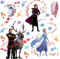 Die Eiskönigin 2, Elsa, Anna, Olaf, Kristoff, Sven, Destiny's Calling Wand-Tattoo | Deko Wandaufkleber für Wohnzimmer Kinderzimmer Küche Bad Flur | Wandsticker für Tür Wand Möbel/Schrank 30x30 cm