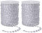 2 Rollen Kristall Diamant Girlande Acryl Hochzeit Party Deko Perlenvorhang Tischdeko Strang, Acryl Perlen Rollen, für Strand Hängende Vorhang Tropfen Ausgangs Dekoration(Transparent, Mehrfarbig)
