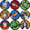 144 Out Of This World 30mm Stickers Space theme Glossy Reward Stickers