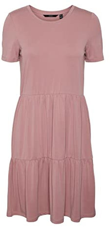 VERO MODA Damen VMFILLI Calia SS Short Dress GA NOO 10248703, Nostalgia Rose, S