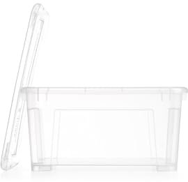 IKEA Kunststoffbox SAMLA 11 Liter Box mit Deckel - transpartente Aufbewahrungsbox - 28x39x14cm