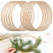 10 Stück Bambus Floral Hoop, Traumfänger Ringe 20cm Stärke ca. 1 cm, Holz Blumenkranz Makramee Craft Hoop Ringe für DIY Traumfänger, Hochzeitskranz Dekor und Wandbehang Handwerk