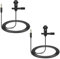 Confezione da 2 microfoni Lavalier compatibili con trasmettitori DJI Mic 2 e Rode Wireless Pro/Wireless GO 2/II, microfono indossabile omnidirezionale Lav da bavero per interviste Vlog, conferenze in