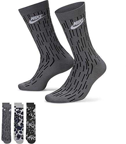 Nike Unisex Crew Sock Everyday Essential, Multi-Color, DH3414-902, S
