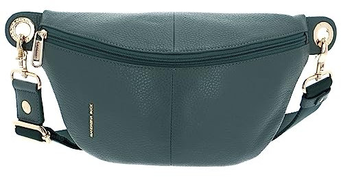 Mandarina Duck Damen Mellow Leather Bum Bag Leder-GÜRTELTASCHE, Dark Forest