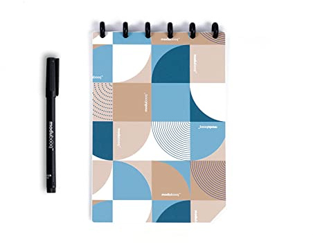 MODUBOOQ Essential A5 - Modular Sustainable Smart Notebook A5-32 modulare Seiten mit duratech3 Technologie - abwaschbar und schreibt wie Papier