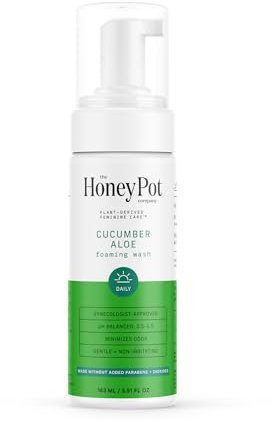 Foaming Wash, Cucumber Aloe, 5.51 fl oz (163 ml), The Honey Pot Company
