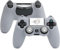 GeekShare Cat Paw - Funda de silicona antideslizante para mando de PS4, color gris