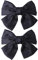 Olakin 2 Pezzi Fermagli Per Capelli con Fiocco, Mollette Per Capelli Donna In Raso, Ferma Capelli per Ragazza con Chiusura Clip Fermaglio (Nero)