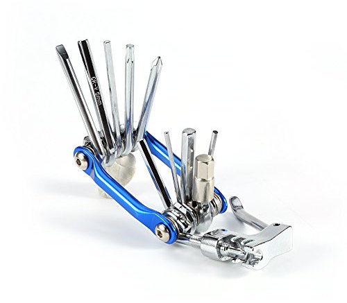 Gonetre Bike Tool Kit Kit 10×7×2 11-in-1 Repair Tool Bike Pocket Multi Function Folding Tool