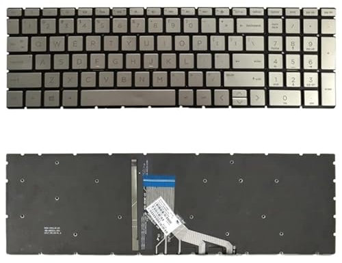 KXPASUKOJX Teclado de la versión de EE. UU. con la retroiluminación del Teclado para HP 15-DA 15-DA0002DX 15-DA0008CA 15-DB 15-DB0003CA TPN-C135 TPN-C136