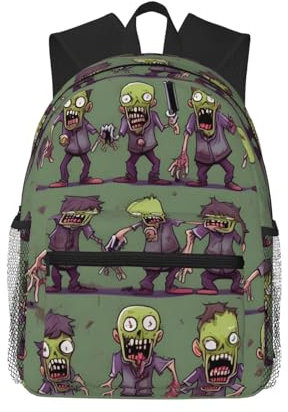 FRESQA Modischer Freizeit-Rucksack, multifunktionaler Reiserucksack, perfekt für den Außenbereich, Viele Zombie, One size