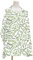 Winmany Cubierta de lactancia transpirable para mujer, estampado floral, cubierta de privacidad multiusos, delantal de lactancia ajustable, funda de asiento de coche, 72 x 95 cm (hojas verdes)