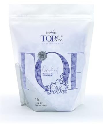 Italwax Top Line Orchid - 450g - Waxing Perlen für Haarentfernung – Duftlos - Synthetische Formulierung ideal für empfindliche Haut - Empfohlen für Bikinizone und Achseln