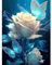 Pujeknm Malen Nach Zahlen Erwachsene Blumen-DIY Rose Handgemalt Ölgemälde Kit für Anfänger, Mit 3-Pinseln und Acrylfarbe Handgemalt Schmetterling öLgemäLde Kit Als Geschenk 30x40cm (Rahmenlos)