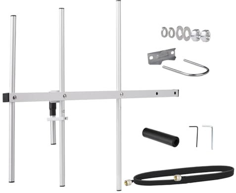 Bingfu 3 Elements Yagi Antenna High Gain UHF 430-450MHz Aluminum Alloy Outdoor Antennas with 3Meter Cable for Ham Radio System Two-Way Radios Scanner Satellite Radio