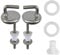2 Pack Toilet Seat Hinges - Easy and Fast Installation, Compatible with Most Standard Toilets