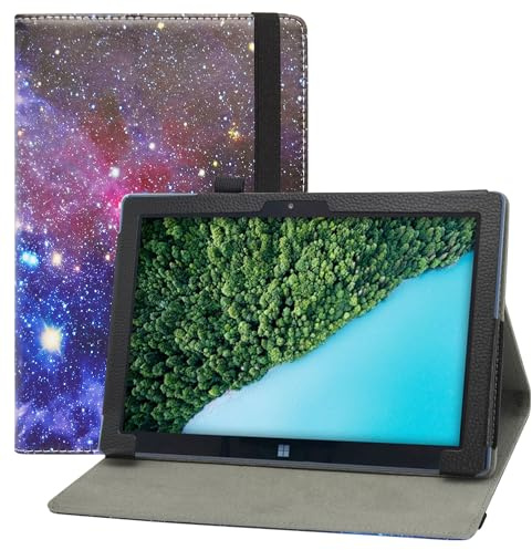 MAMA MOUTH for Fusion5 FWIN232 PRO N5 Case,PU Leather Folio 2-Folding Stand Cover for Fusion5 FWIN232 PRO N5 10.1 Tablet,Galaxy