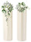 2pcs Hochzeit Karton Blumenständer Vasen, Hochzeit Centrepieces Karton Vasen Hochzeit Karton Blumenständer Mittelstücke Blumen Vase Tische Zylinder Ständ für Hochzeit Party Geburtstag Tischdekoration