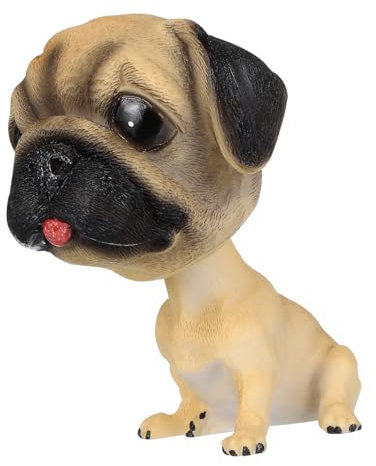 Abaodam Schüttelnder Hund Auto Dekoration Gelb Cartoon Ornament Kleine Tragbare Autoanhänger Autozubehör Für Auto Und Zuhause