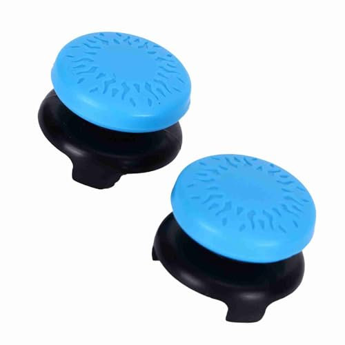 Glomora 2Pcs Thumbstick Extender for PS5, 3D Texture Thumb Grip Stick Joystick Thumbstick for 5 Controller (Red) (Glomora2Dp8B-13)