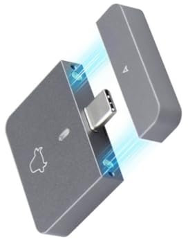 Huudngeje Carcasa SSD M.2 NVMe 2230 Adaptador USB C 10Gbps USB3.2 Gen2 Caja Externa para M2 2230 NVMe SN740/SN530 520/PM991A A