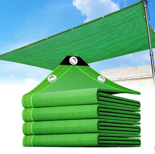 Toile d'ombrage imperméable et durable, adaptée aux serres, abris d'auto, arrière-cours, protection solaire et refroidissement(green,4 * 6m)