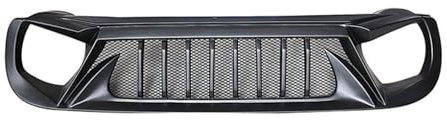 Kühlergrill Grill Für Jeep Für Renegade 2016 2017 2018 Racing Grills Matt Schwarz Carbon Grille Lufteinlass Styling Außen Tuning Zubehör Teile Front Kühlergrille(16 18 Matt)