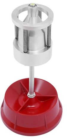 czyuRachel Reifenwuchtmaschine, 60.96X29.21cm, Tragbare Radauswuchtmaschine, PKW LKW Radwuchtmaschine, Auswuchtgerät für Räder mit Einem Durchmesser von 1 bis 4 Zoll, Rot-Silber