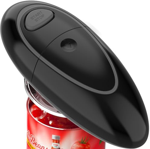 Electric Can Opener, One Touch Electric Can Openers with Smooth Edges and Safe to Use, Automatic Can Opener for Almost Sizes of Cans, Battery Operated Can Openers is A Good Gift
