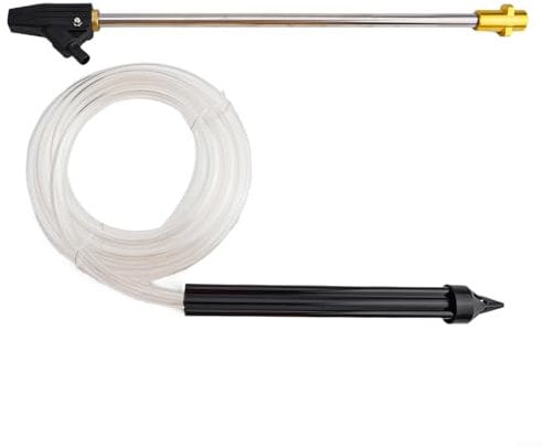 Eawfgtuw Professional Sand Wet Blasting Kit, Paint Stripper Attachment, Washer Accessory for Pressure Washer with Stainless Steel Lance Transparent Siphon Hose Adapter (A)
